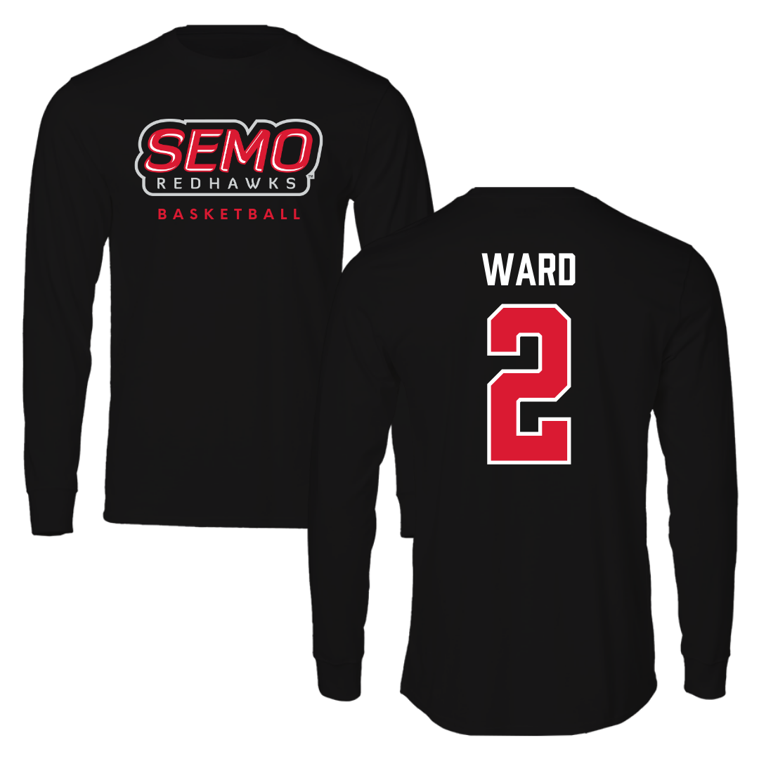 Southeast Missouri State University Basketball Black Performance Long Sleeve - #2 BJ Ward