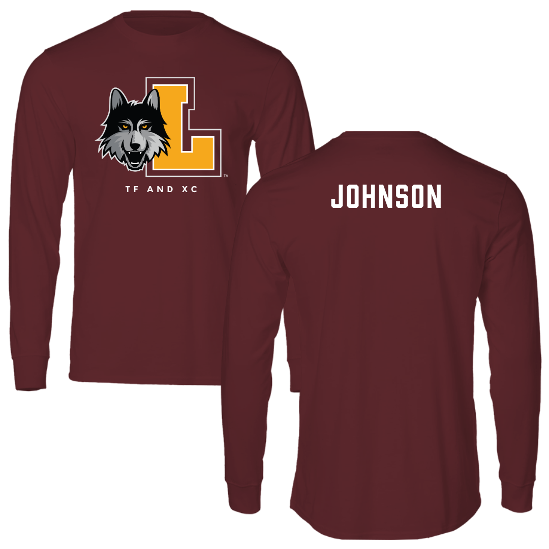 Loyola University-Chicago TF and XC Maroon Mascot Performance Long Sleeve - Jayla Johnson