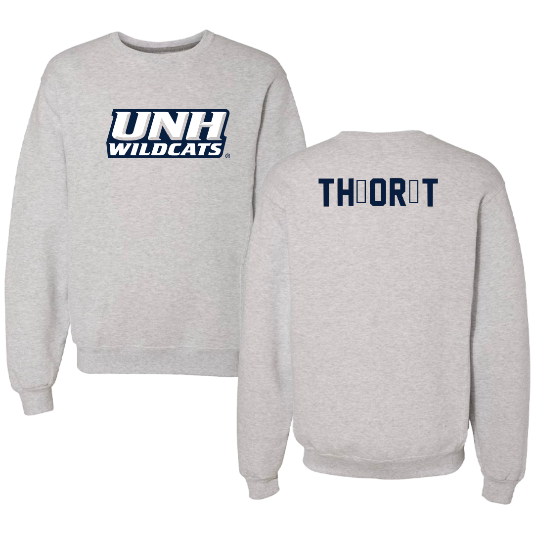 University of New Hampshire Gymnastics Gray Crewneck - Cleante Théorêt