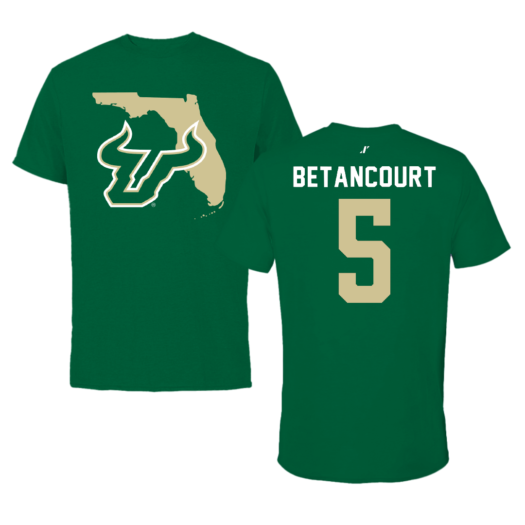 University of South Florida Baseball Green State Performance Tee - #5 Rafael Betancourt