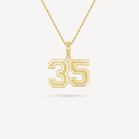 Gold Presidents Pendant and Chain - #35 Khalik Boothe