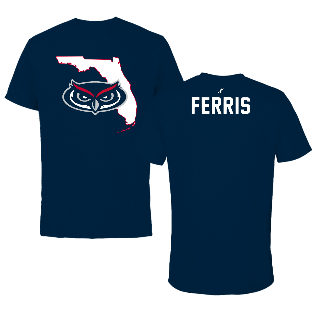 Florida Atlantic University Dance Navy State Tee - Caroline Ferris