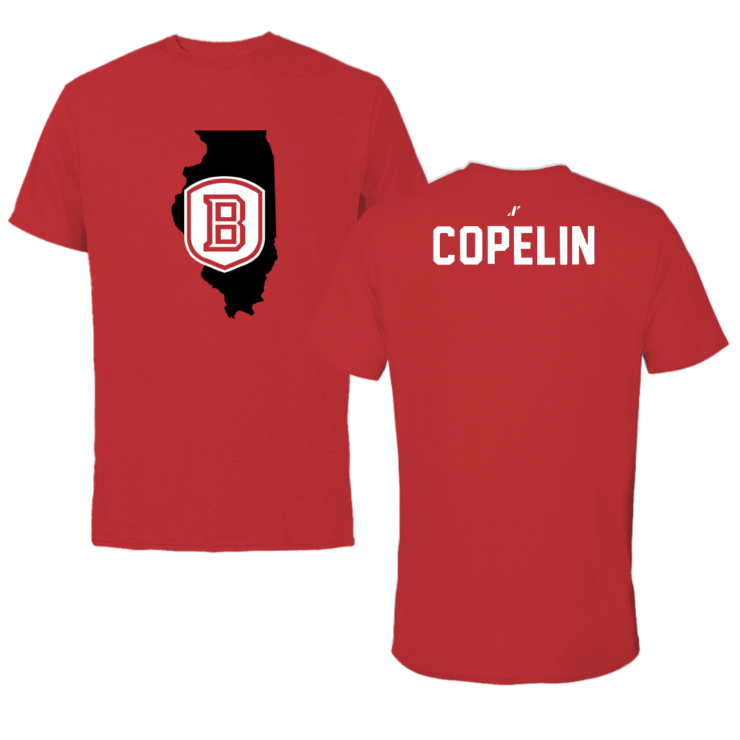 Bradley University TF and XC Red State Tee - Jaxson Copelin