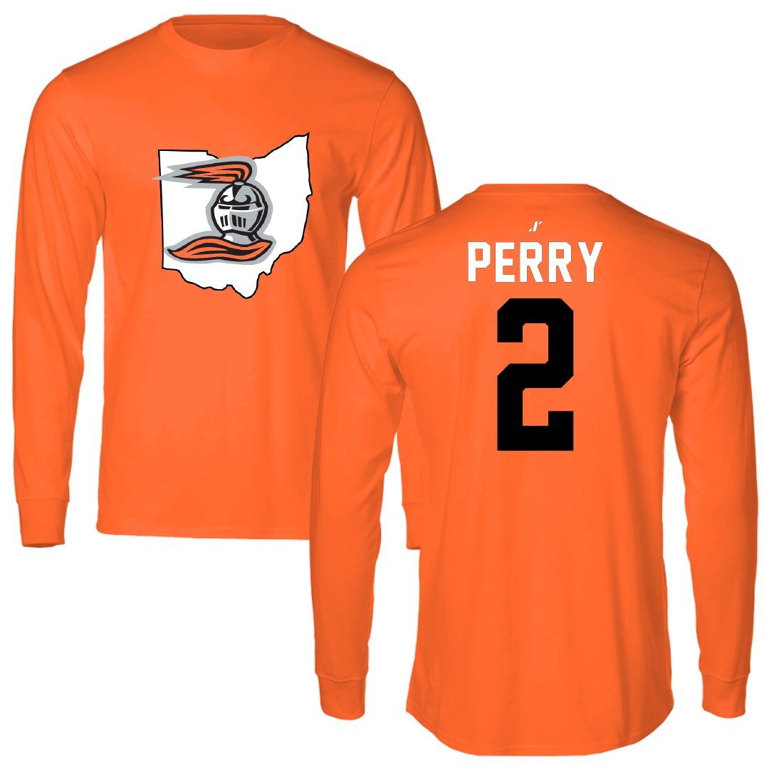 Heidelberg University Soccer Orange State Long Sleeve - #2 Olivia Perry