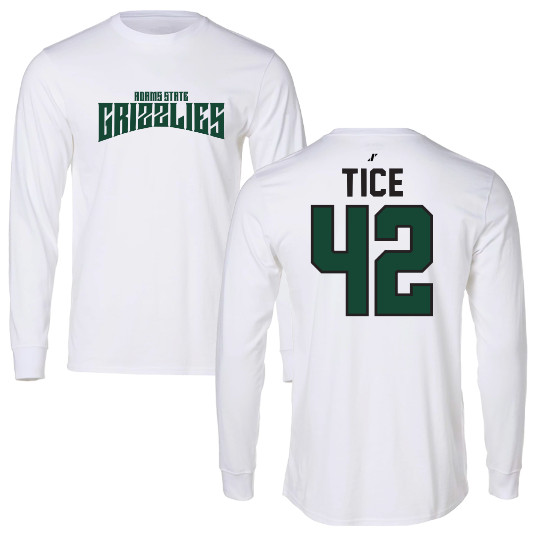 Adams State University Soccer White Classic Performance Long Sleeve - #42 Sophia Tice