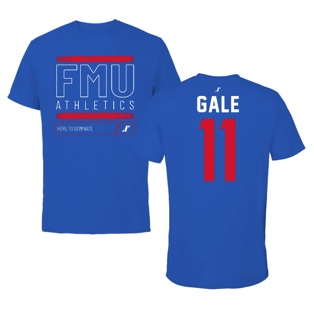 Francis Marion University Softball Blue Dominate Tee - #11 Peyton Gale