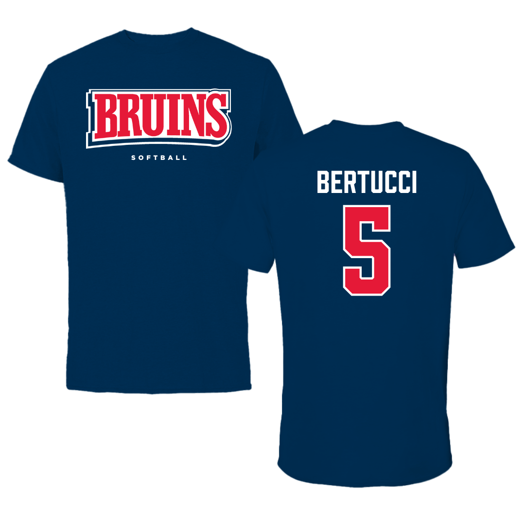 Belmont University Softball Navy Tee - #5 Ella Bertucci