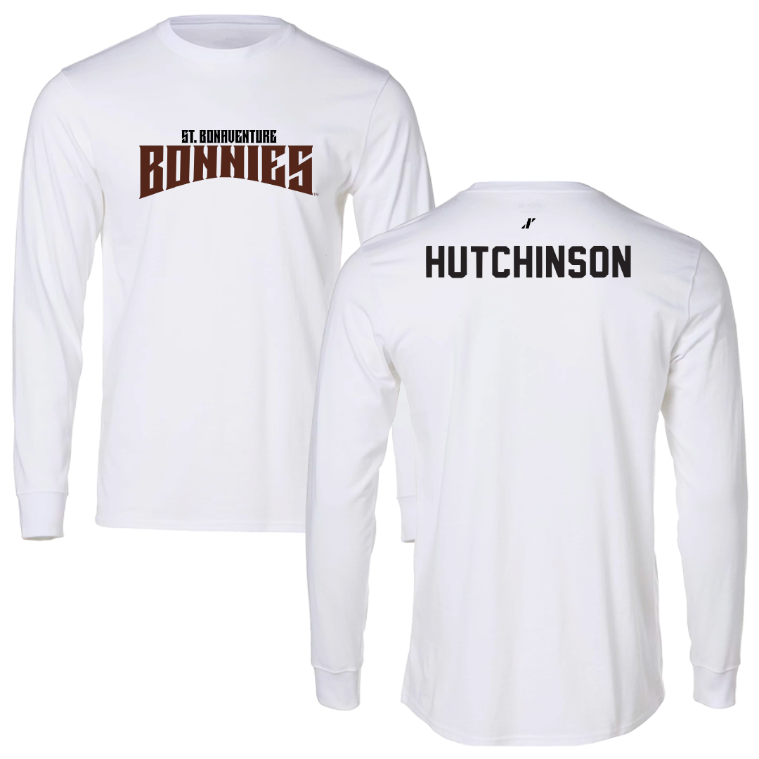 St. Bonaventure University Swimming & Diving White Classic Performance Long Sleeve - Davis Hutchinson