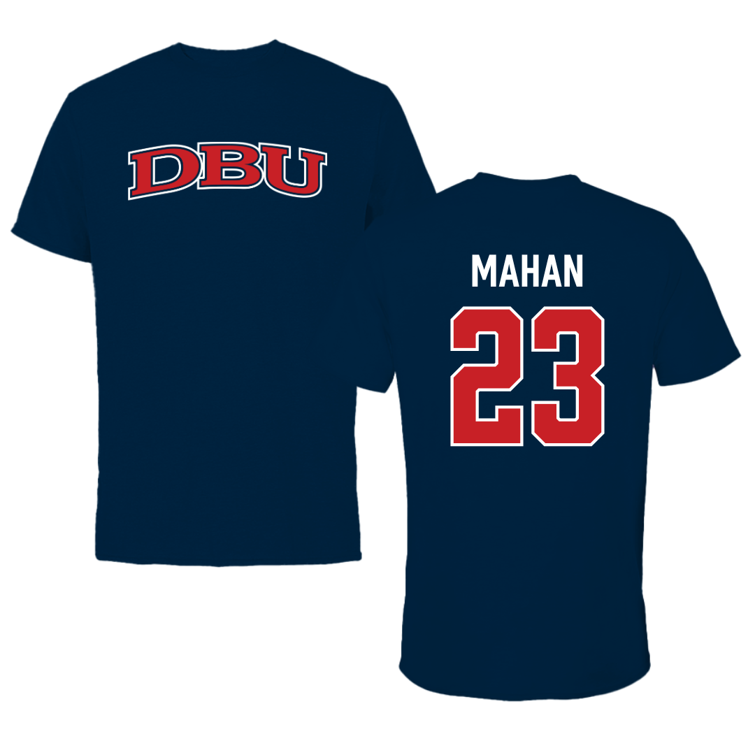 Dallas Baptist University Lacrosse Navy DBU Tee - #23 Devin Mahan