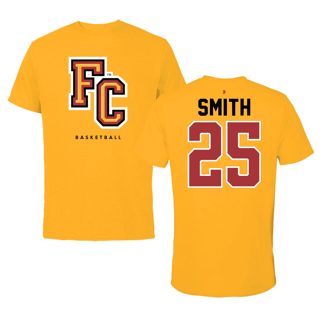 Flagler College Basketball Gold Performance Tee - #25 Abigail Smith