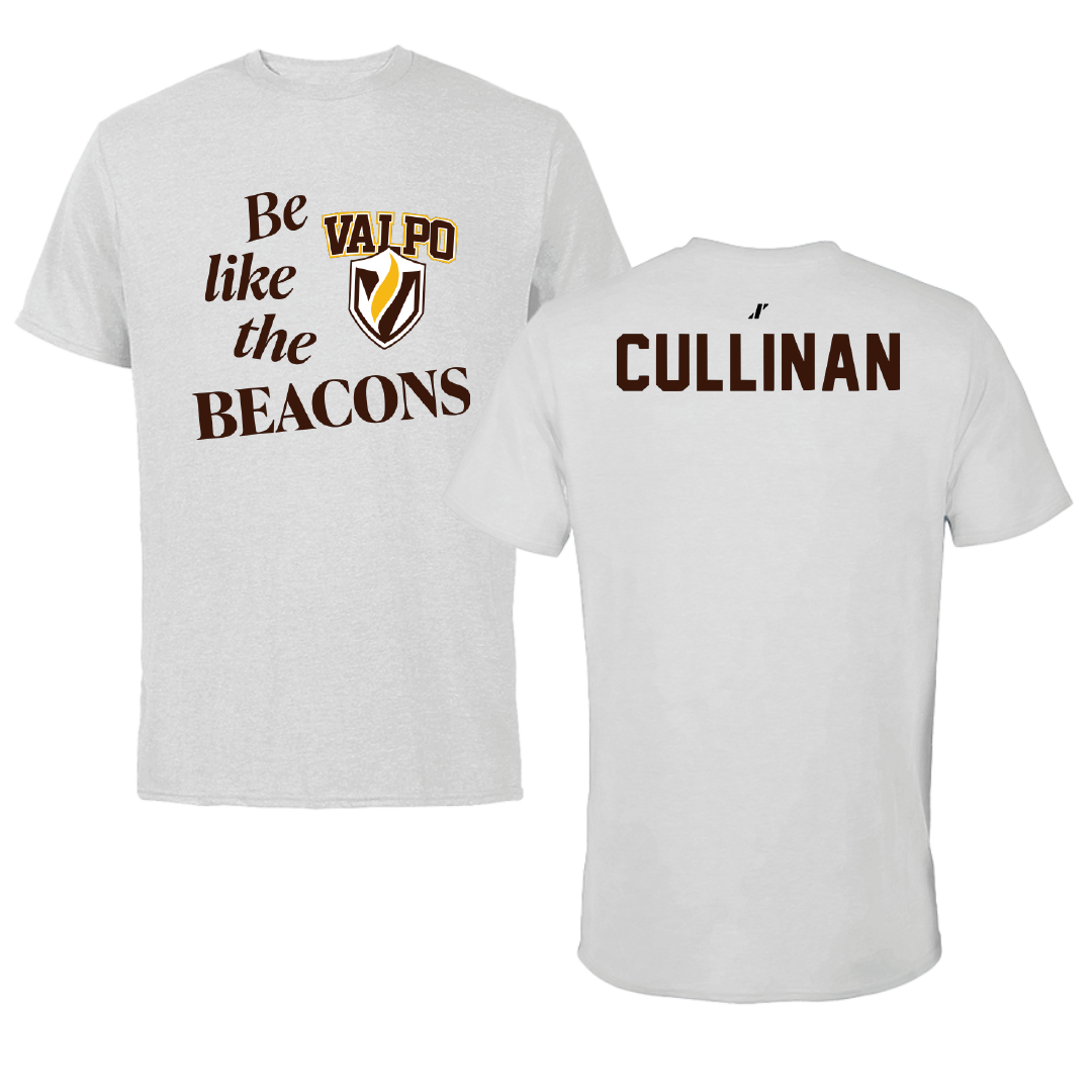 Valparaiso University Swimming & Diving Light Gray Be Like Us Performance Tee - Owen Cullinan