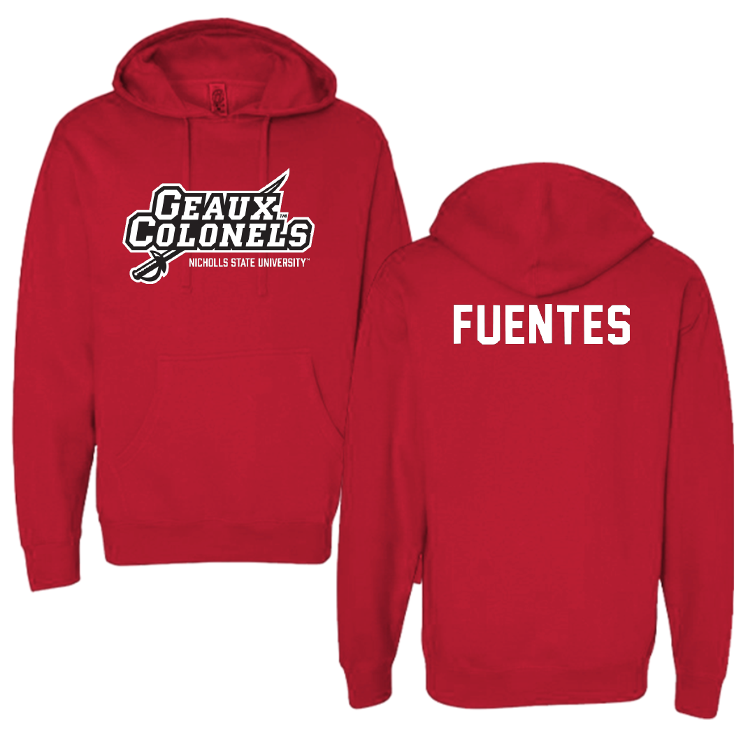 Nicholls State University TF and XC Red General Hoodie - Andrei Fuentes