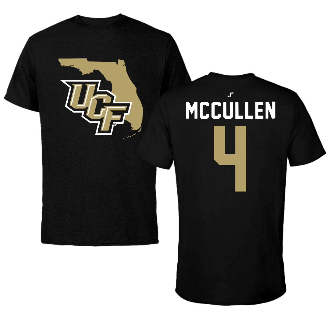 University of Central Florida Soccer Black State Tee - #4 Jessica McCullen