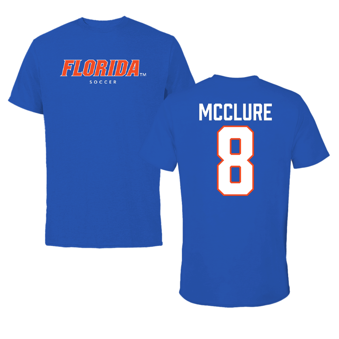 University of Florida Soccer True Royal Florida Performance Tee - #8 Charlotte McClure