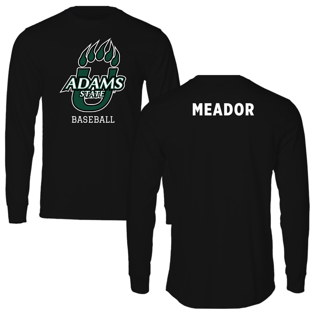 Adams State University Baseball Black State Long Sleeve - Billy Meador