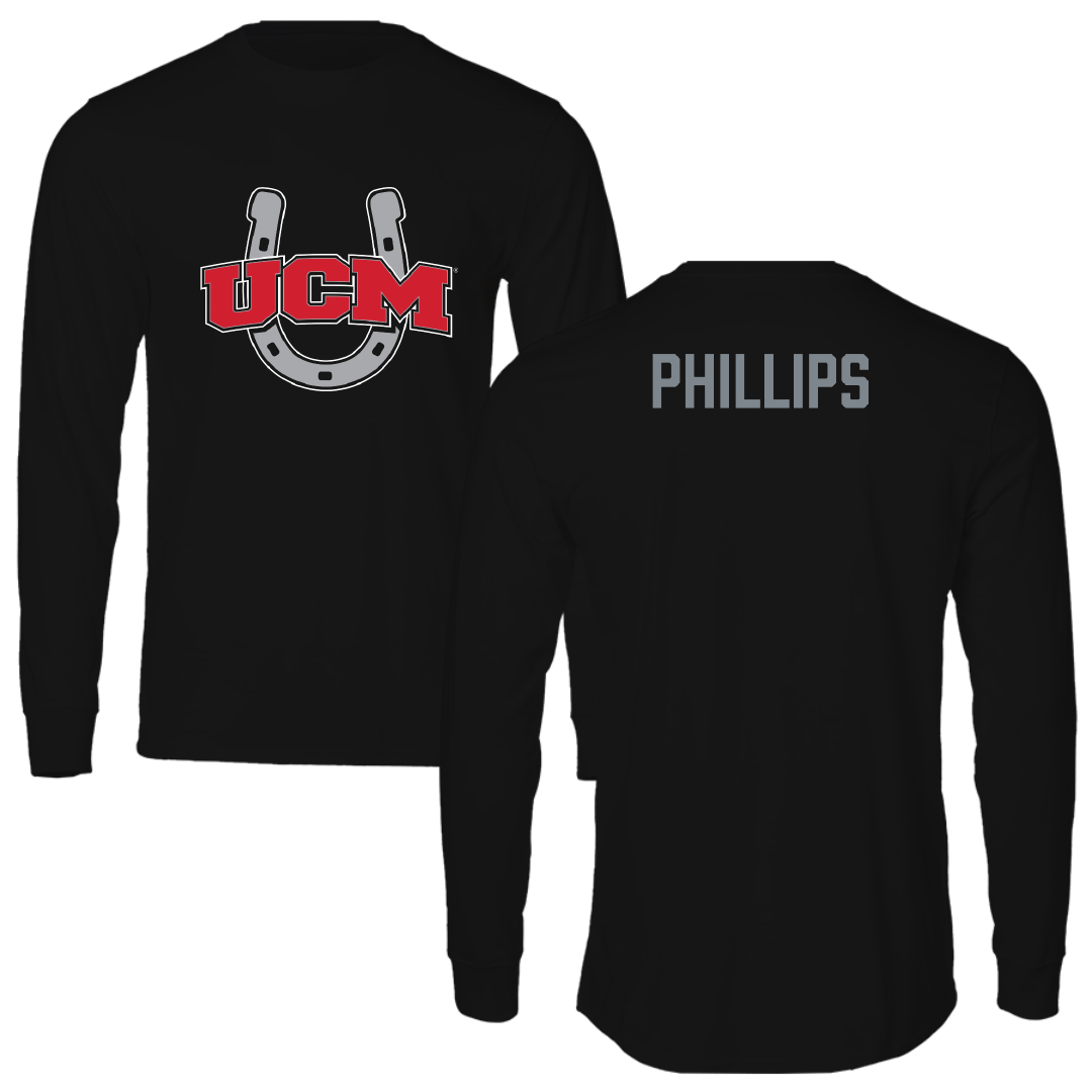 University of Central Missouri Golf Black Performance Long Sleeve - CJ Phillips