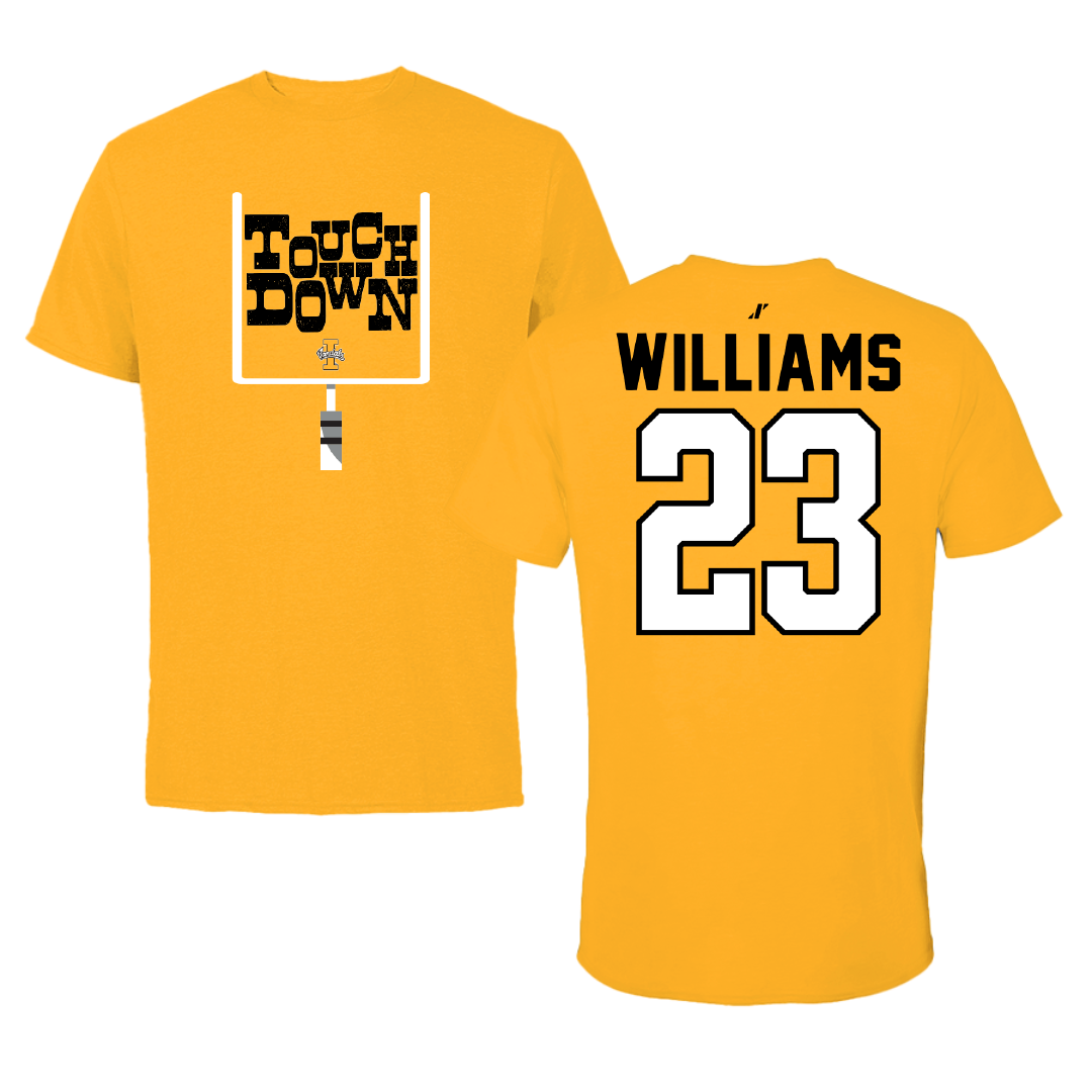 University of Idaho Football Gold Touchdown Tee - #23 Art Williams