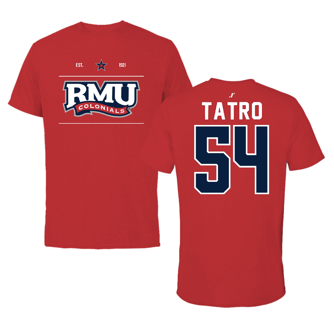 Robert Morris University Softball Red General Performance Tee - #54 Kailani Tatro