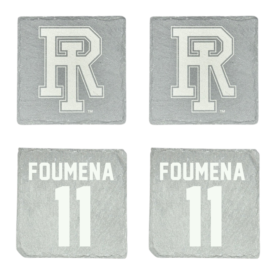 University of Rhode Island Basketball Stone Coaster (4 Pack)  - #11 Jeremy Foumena