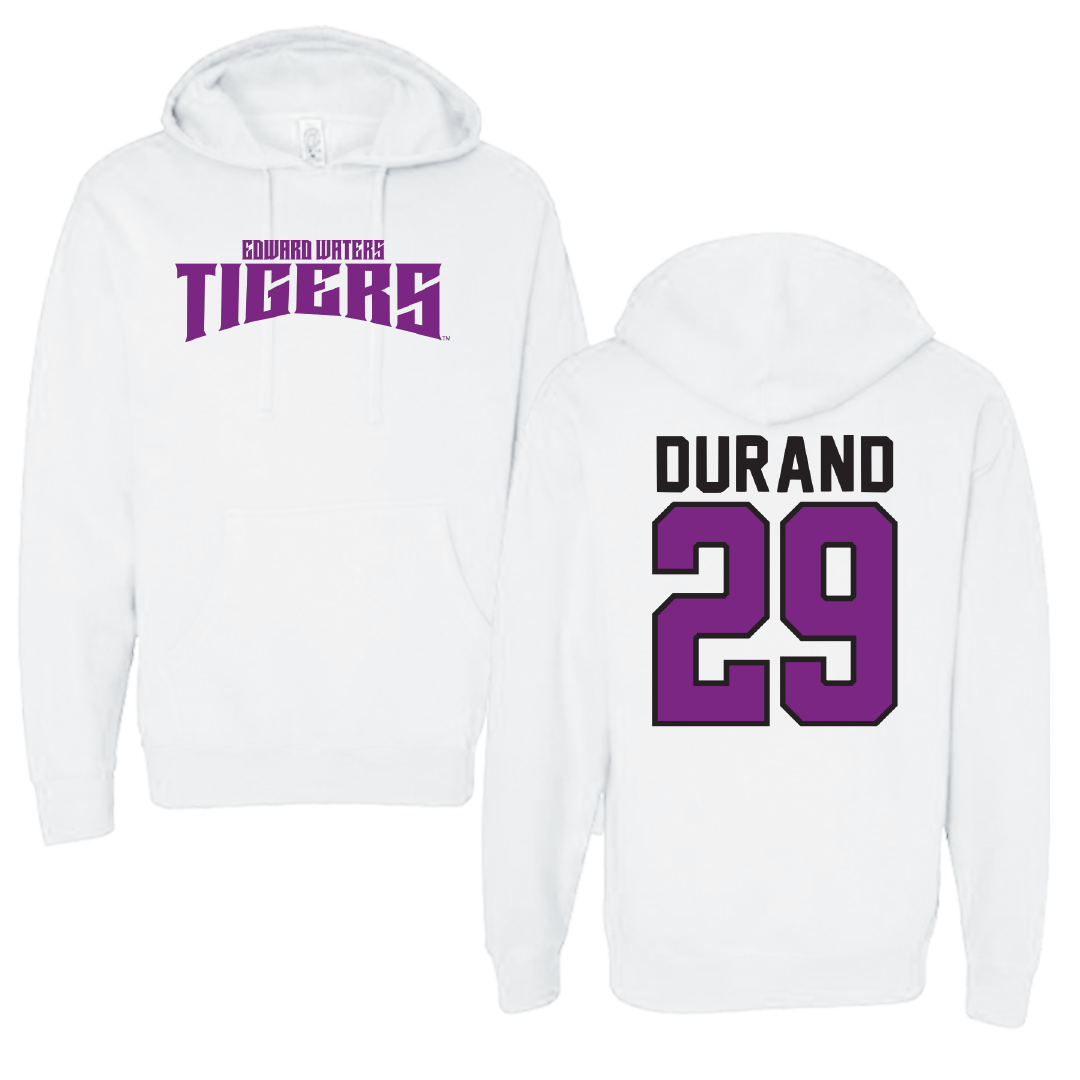 Edward Waters University Baseball White Classic Hoodie - #29 Keith Durand