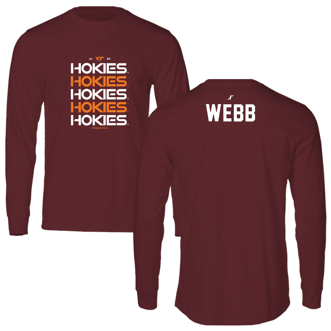 Virginia Tech Cheer Maroon General Long Sleeve - Katelyn Webb