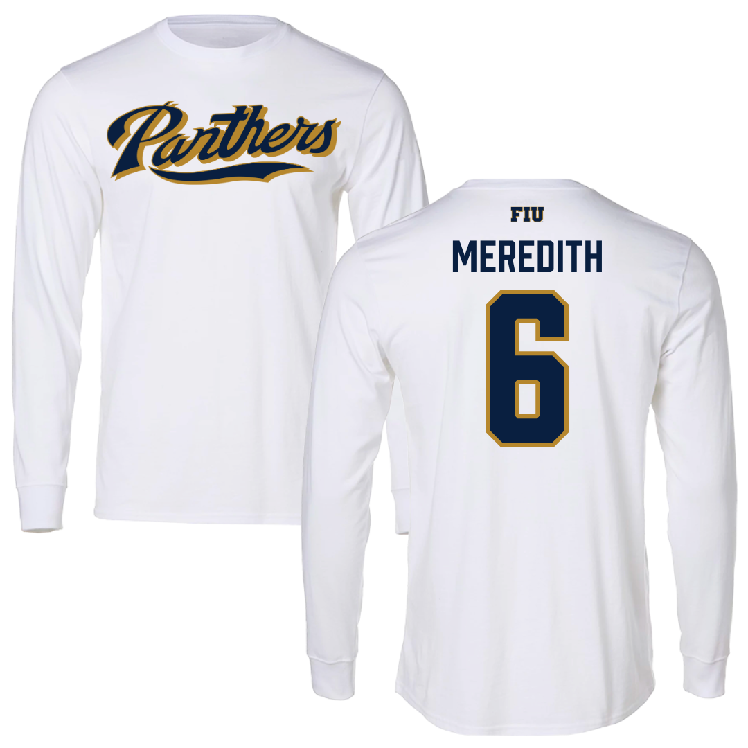 Florida International University Softball White Panthers Long Sleeve - #6 Kally Meredith