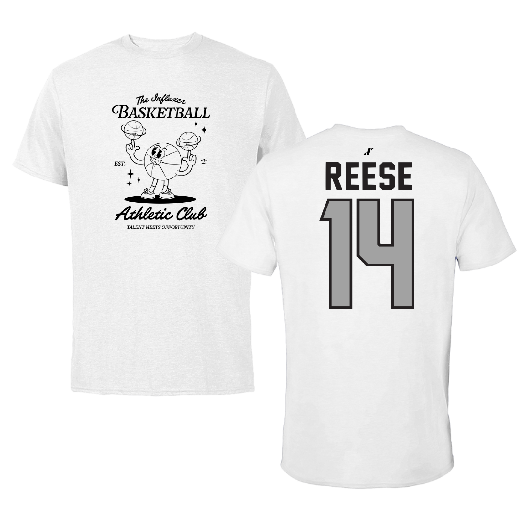 Basketball White Influxer Athletic Club Tee - #14 Caleb Reese