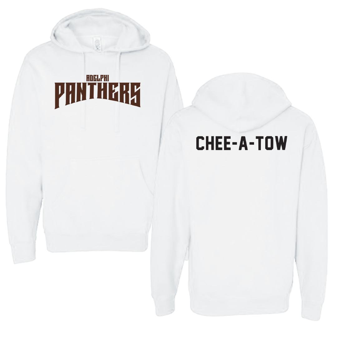 Adelphi University Swimming & Diving White Classic Hoodie - Jake Chee-A-Tow