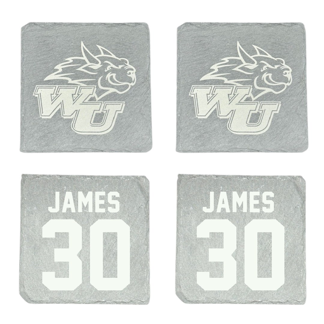 Webster University Basketball Stone Coaster (4 Pack)  - #30 Linden James