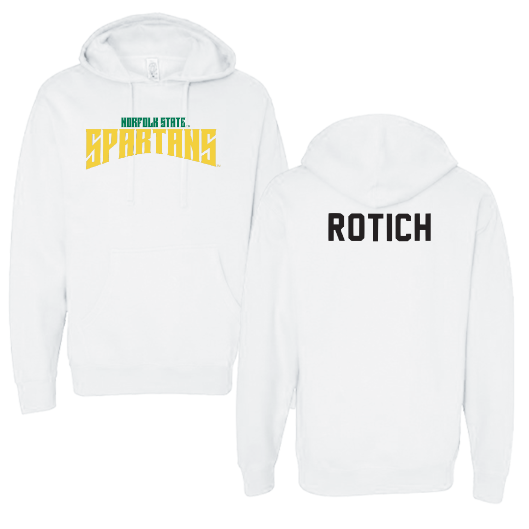 Norfolk State University TF and XC White Classic Hoodie - Brian Rotich