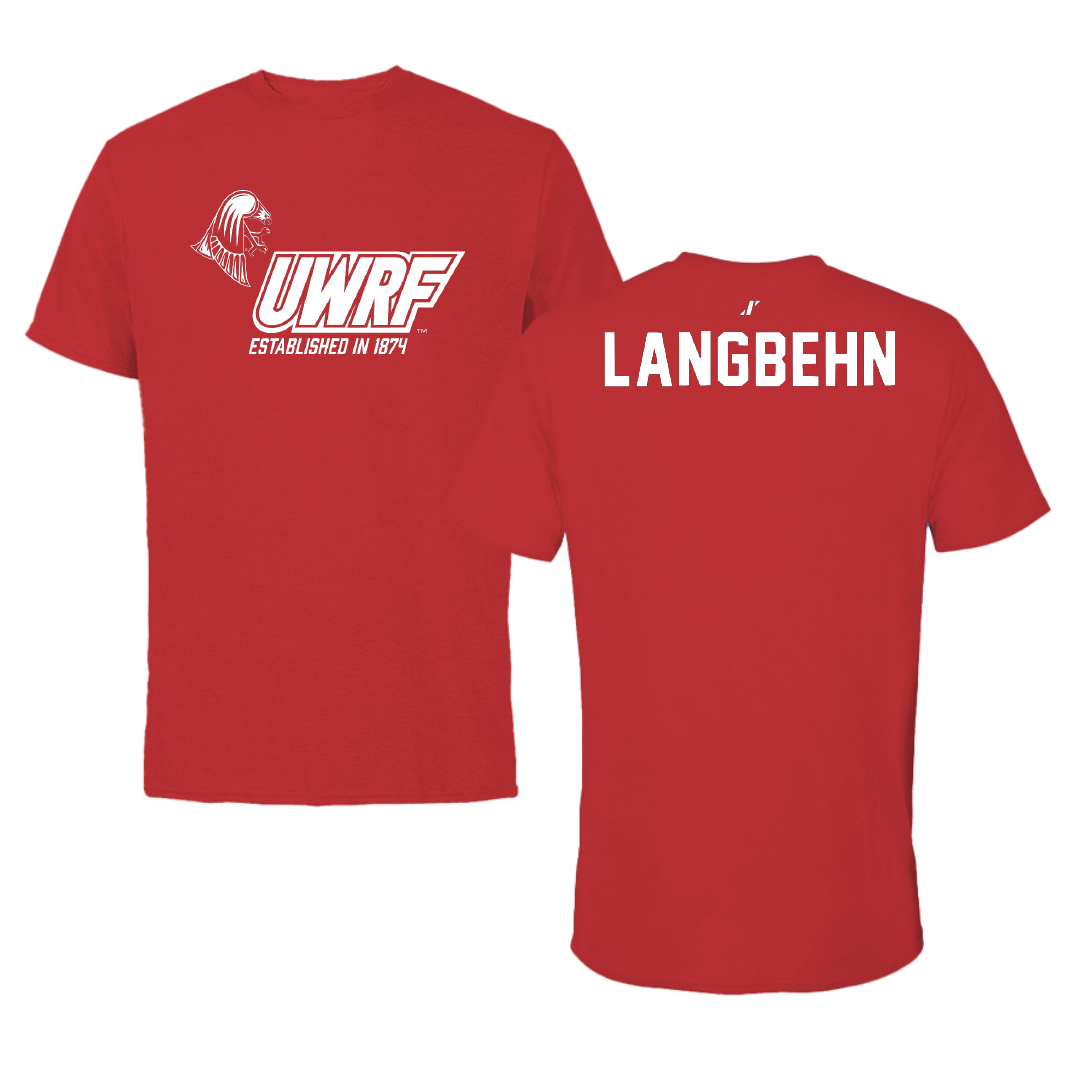 University of Wisconsin-River Falls Tennis Red General Tee - Alicia Langbehn