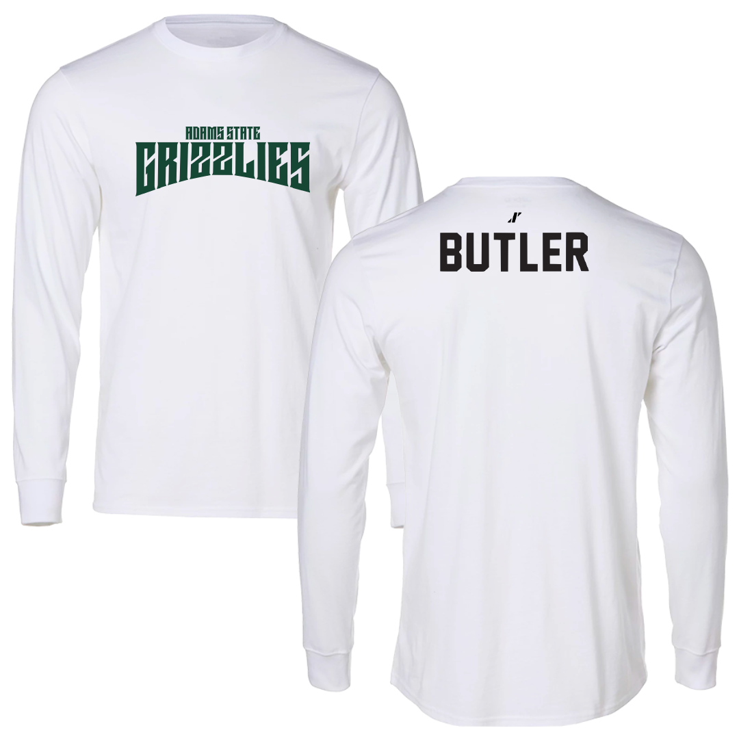 Adams State University Golf White Classic Long Sleeve - Taylor Butler