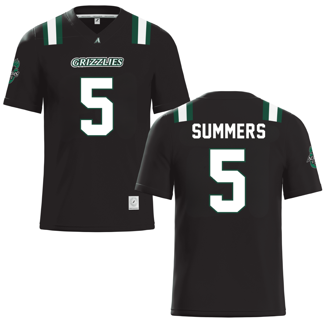 Adams State University Black Football Jersey - #5 Dalton Summers