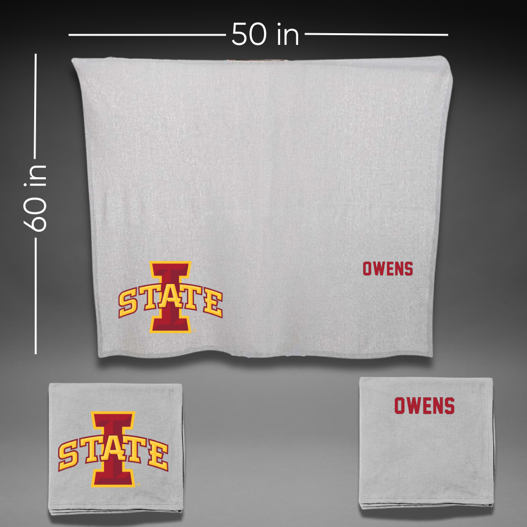 Iowa State University TF and XC Gray Blanket - Macy Owens