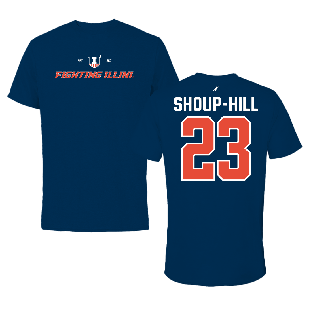 University of Illinois Basketball Navy General Tee - #23 Brynn Shoup-Hill