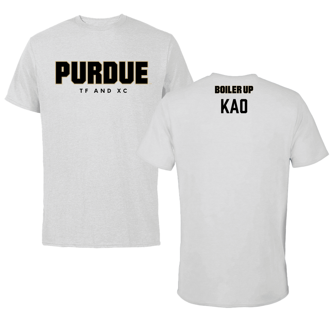 Purdue University TF and XC Solid Athletic Gray Tee - Collin Kao