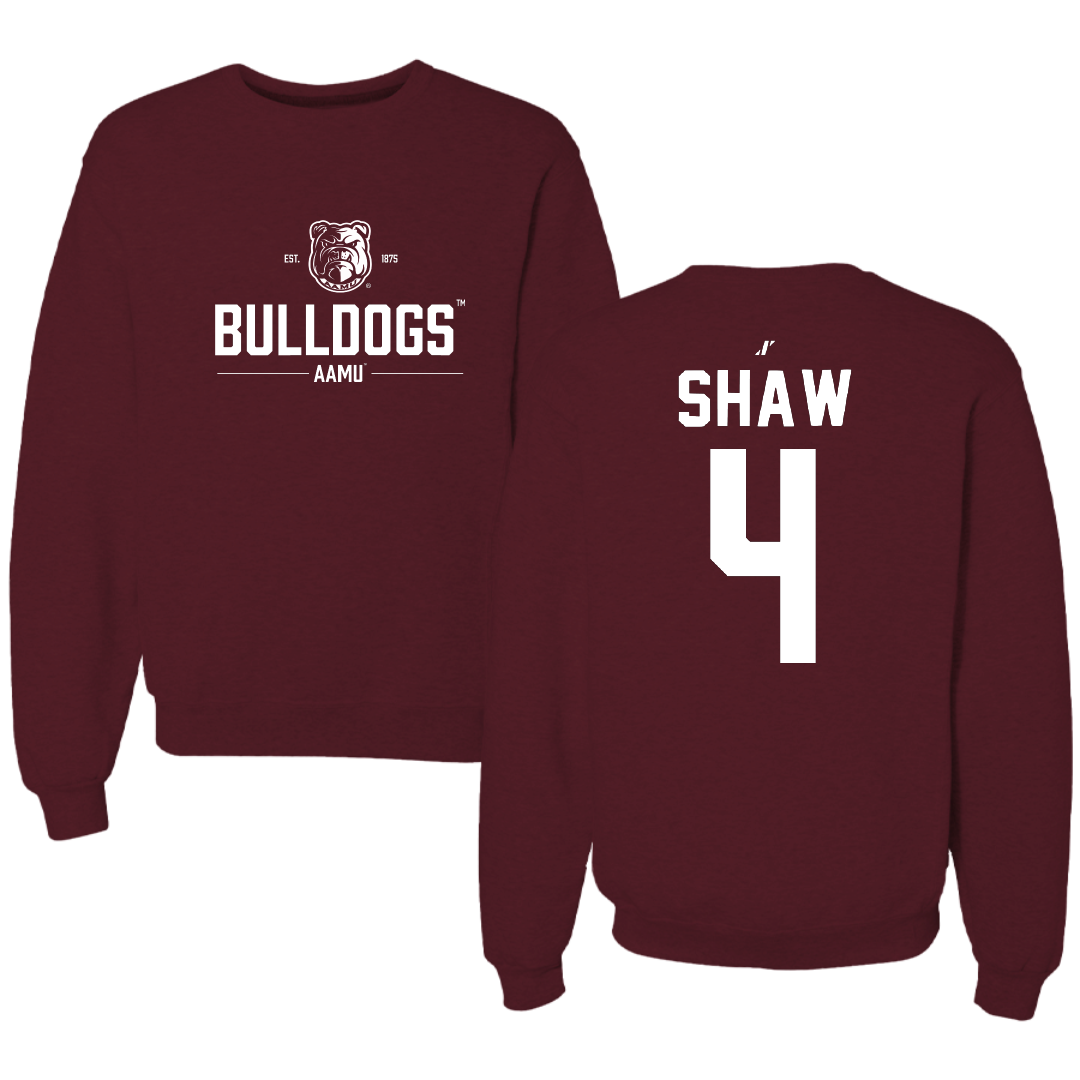 Alabama A&M University Volleyball Maroon General Crewneck - #4 Caitlin Shaw
