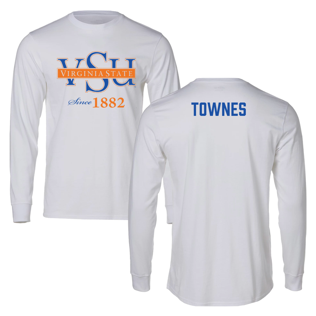 Virginia State University Cheer White Performance Long Sleeve - Jamiyah Townes