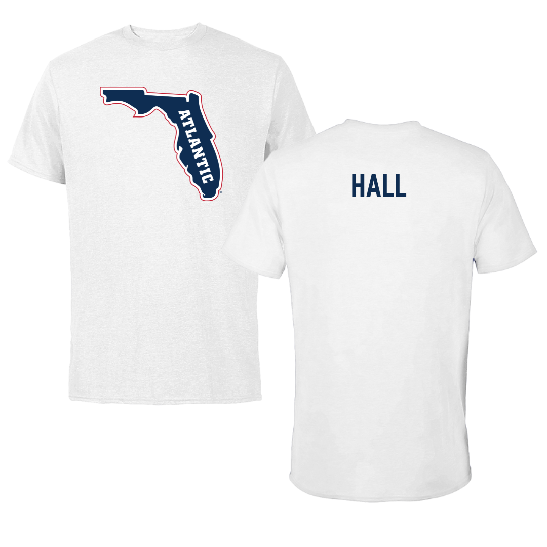 Florida Atlantic University Cheer White Tee - Ashley Hall