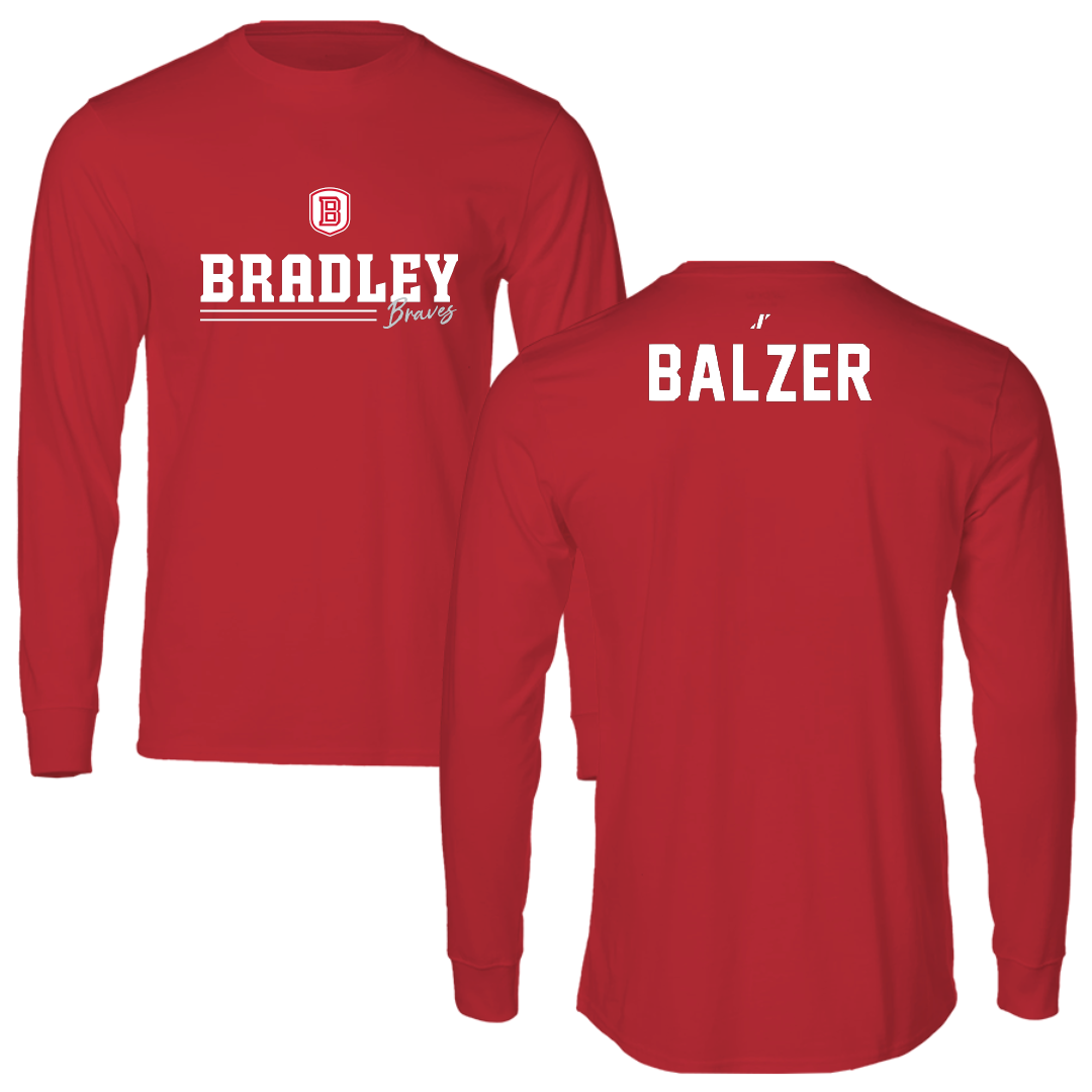 Bradley University TF and XC Red General Long Sleeve - Zachary Balzer