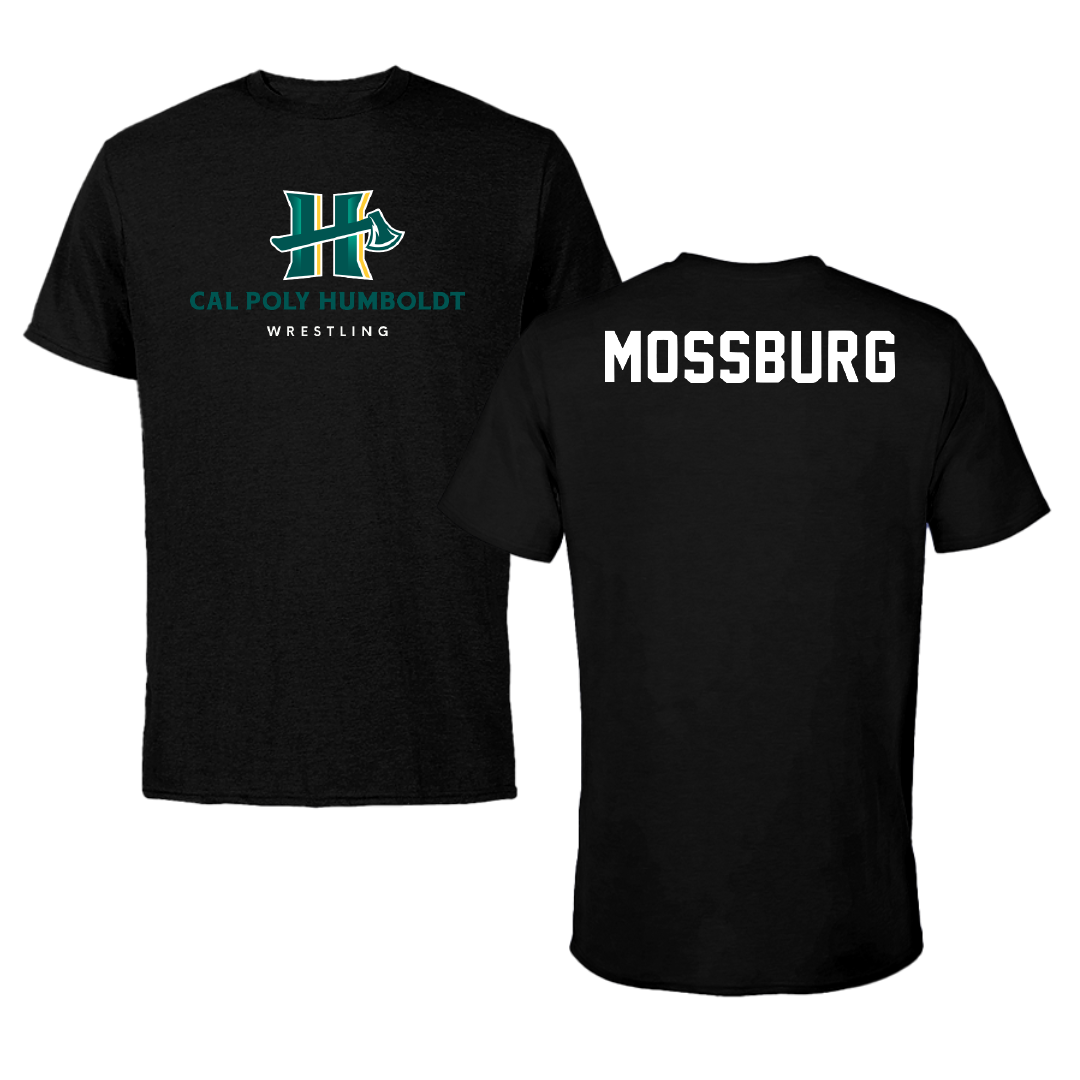 Cal Poly Humboldt Wrestling Black Performance Tee - Gil Mossburg
