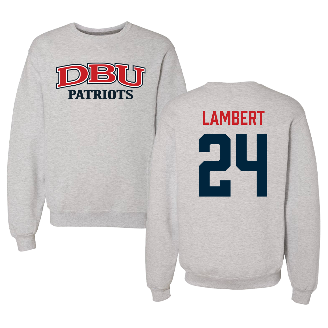 Dallas Baptist University Volleyball Gray Crewneck - #24 Lexi Lambert