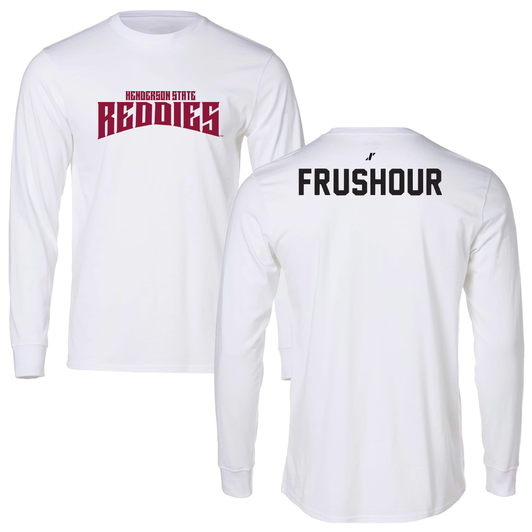 Henderson State University Cheer White Classic Performance Long Sleeve - Felicity Frushour