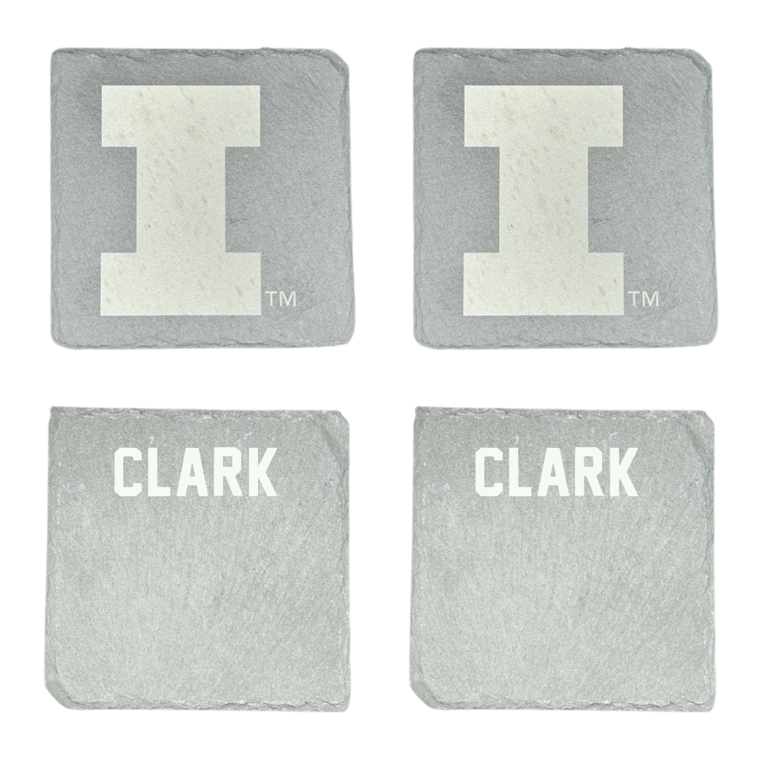 University of Illinois TF and XC Stone Coaster (4 Pack)  - Dystonae Clark