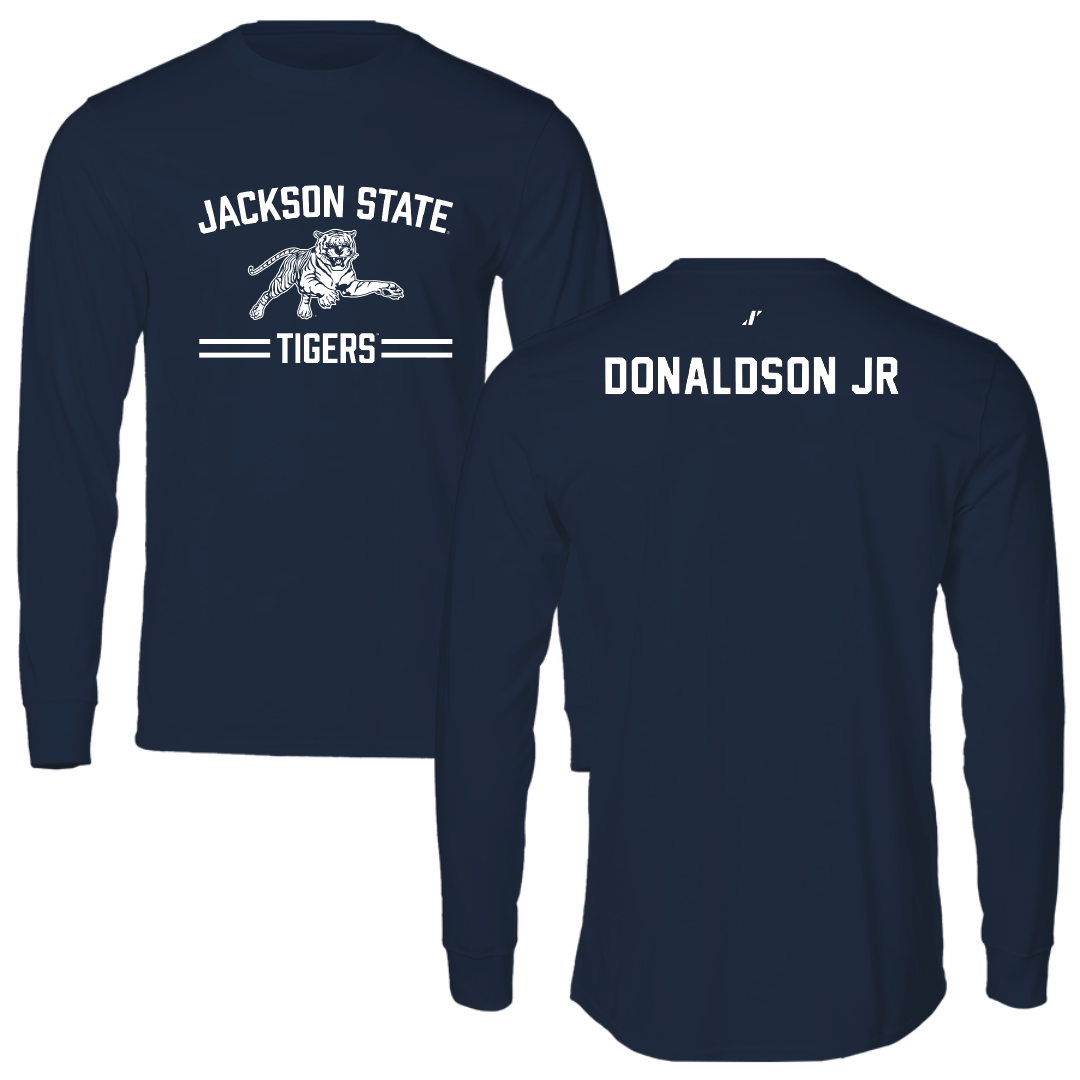 Jackson State University TF and XC Navy General Long Sleeve - Ivan Donaldson Jr