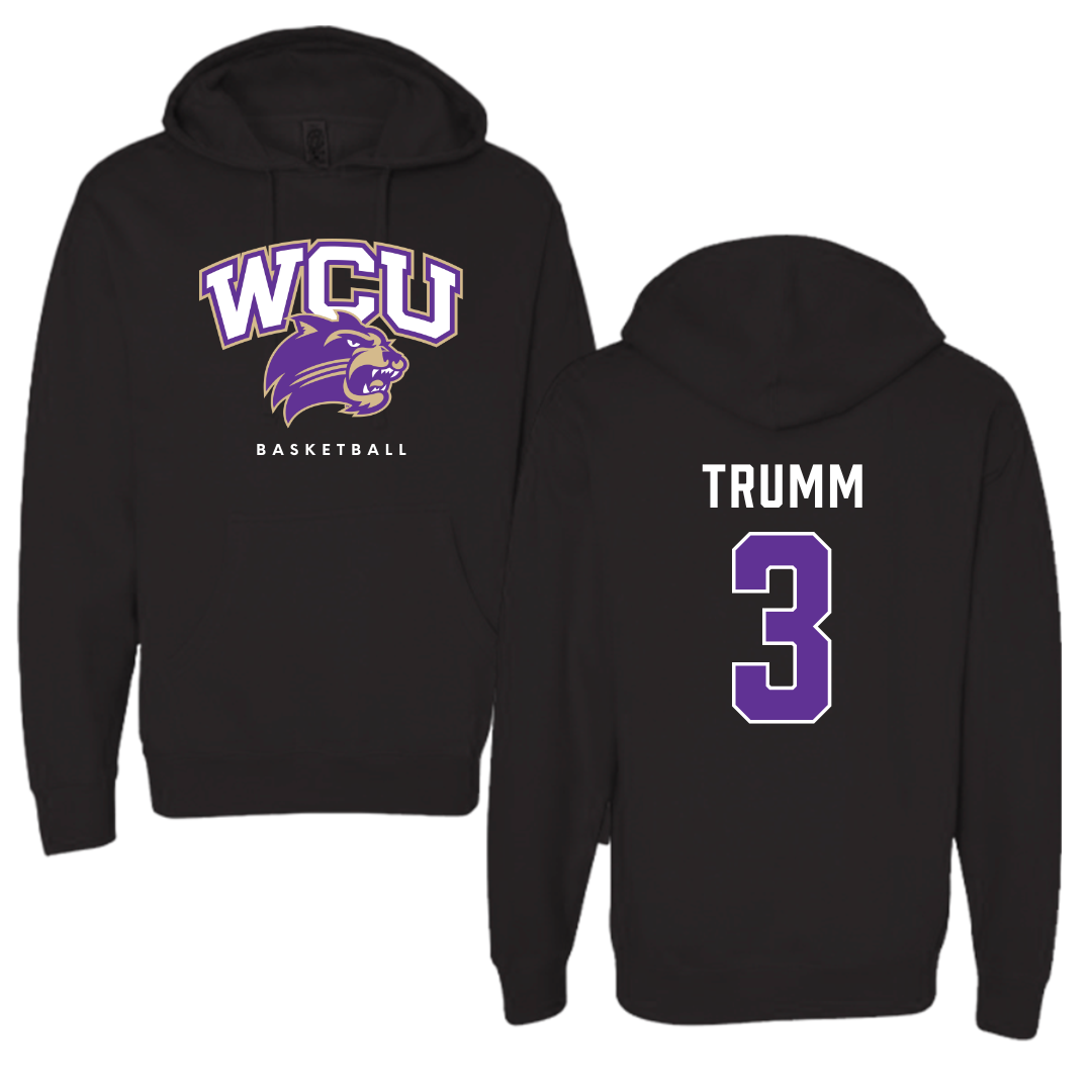 Western Carolina University Basketball Black Hoodie - #3 Reagan Trumm