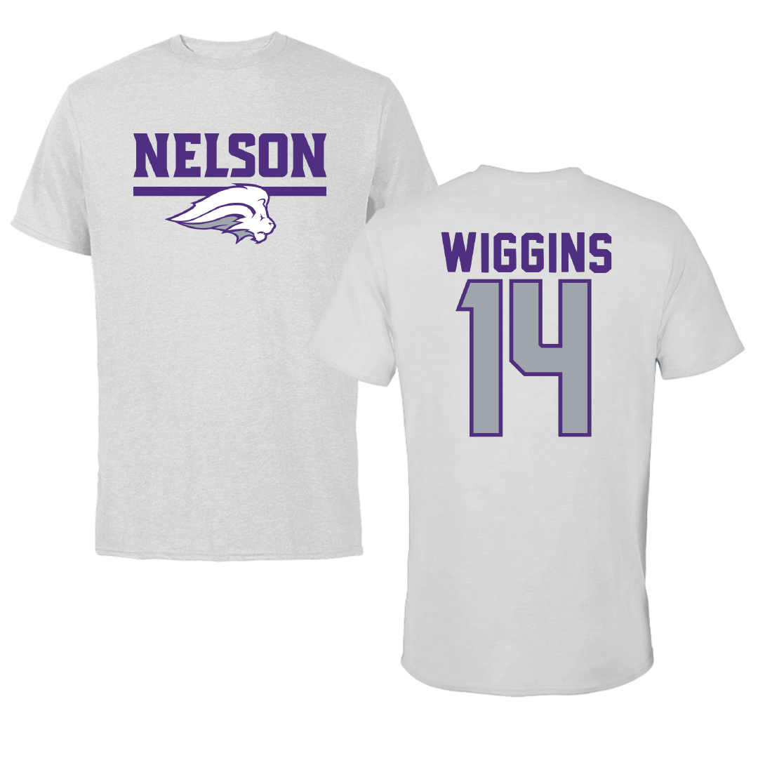 Nelson University Softball Light Gray Tee - #14 Madyson Wiggins