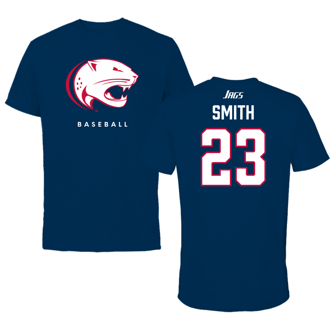 University of South Alabama Baseball Navy Performance Tee - #23 Tyler Smith