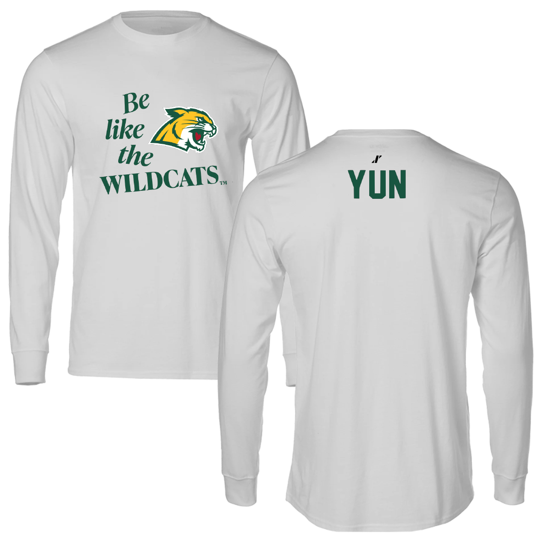 Northern Michigan University Golf Light Gray Be Like Us Performance Long Sleeve - Eric Yun