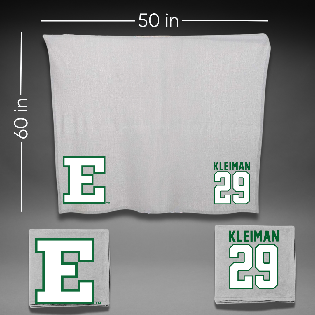 Eastern Michigan University Baseball Gray Blanket - #29 Brendan Kleiman
